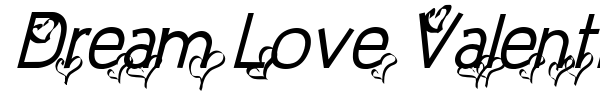 Dream Love Valentine font preview
